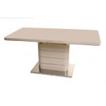 Стіл розкладний скляний TM-52-1 бежевий 120(+40)*80*76см