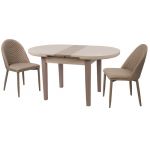 Стол раскладной TM-75 капучино-латте 120 (+25)*80*75 см