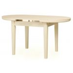 Стол раскладной матовый TM-75 молочный 120 (+25)*80*75 см