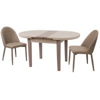 Стол раскладной TM-75 капучино-латте 120 (+25)*80*75 см