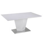 Стіл скляний TM-77 білий 160*90*76 см