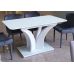 Стіл розкладний скляний матовий TML-515 білий 140 (+40) * 80 * 76 см в інтернет магазині "Меблі Даром"