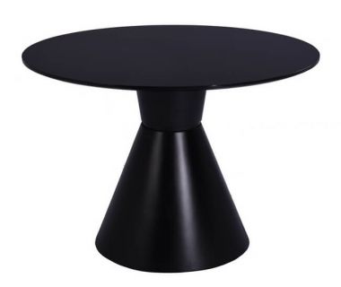Стіл круглий скляний TML-650 чорний 110 см