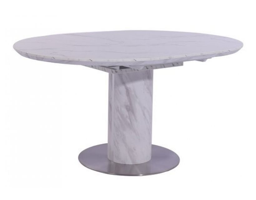 Стіл розкладний TML-670 білий мармур 110 (+40) * 100 * 76 см в інтернет магазині "Меблі Даром"