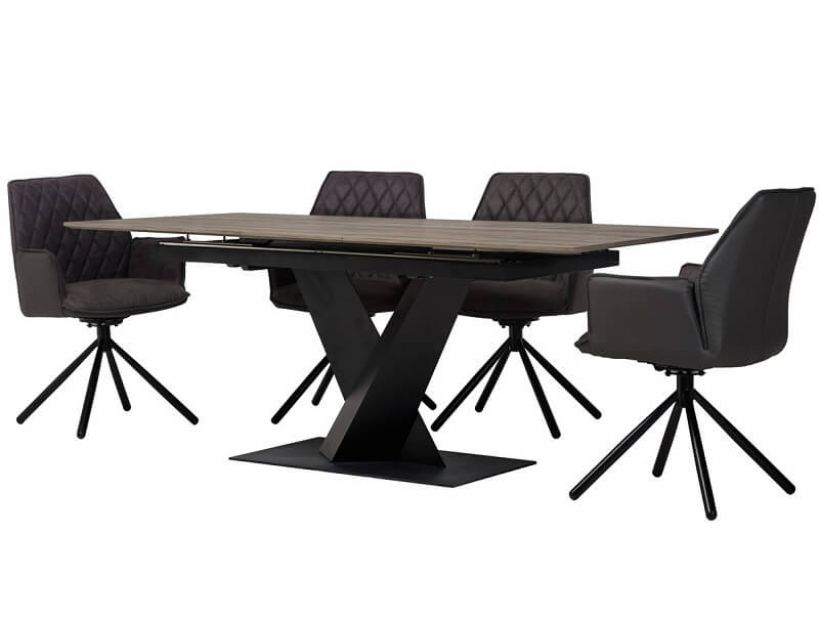 Стіл розкладний TML-680 попелястий дуб 160 (+40) * 90 * 76 см в інтернет магазині "Меблі Даром"