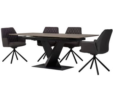 Стіл розкладний TML-680 попелястий дуб 160 (+40) * 90 * 76 см