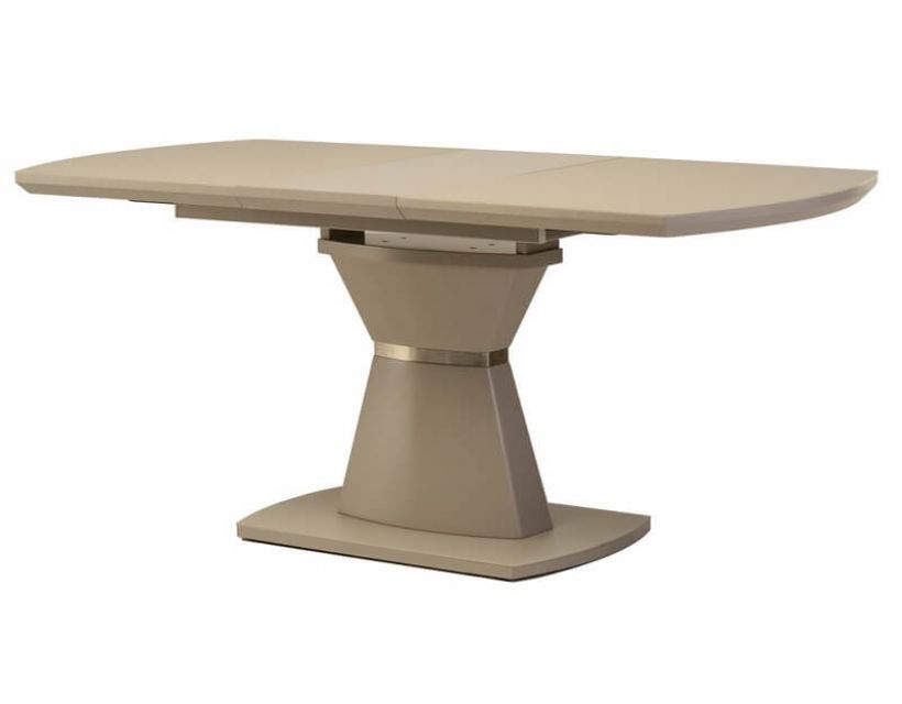 Стіл розкладний скляний TML-750-1 матовий капучіно 140 (+40) * 80 * 76 см в інтернет магазині "Меблі Даром"