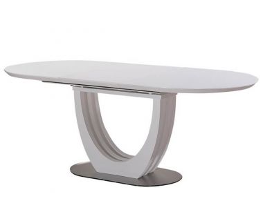 Стіл розкладний скляний матовий TML-760 капучіно 150 (+50) * 90 * 76 см