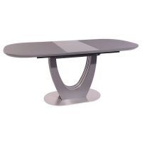 Раскладной стол матовый TML-765-1 серый 120 (+40) * 80 * 76 см