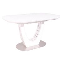 Раскладной стол матовый TML-765-1 белый 120 (+40) * 80 * 76 см