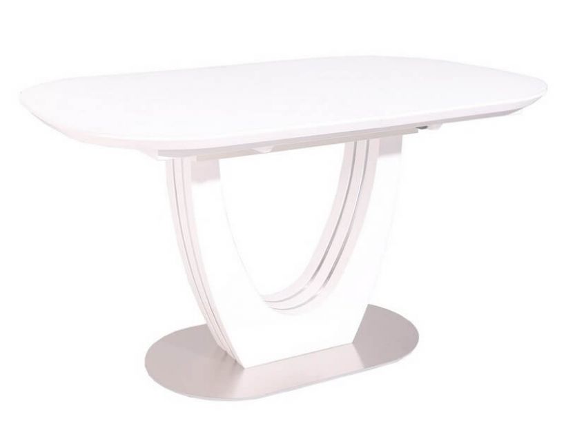 Раскладной стол матовый TML-765-1 белый 120 (+40) * 80 * 76 см в интернет-магазине "Мебли Даром"