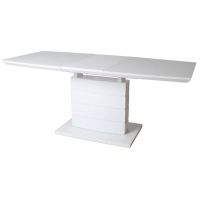 Розкладний стіл скляний матовий TMM-50-1 білий