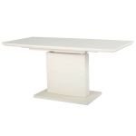 Раскладной стол стеклянный матовый TMM-50-1 молочный