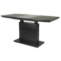 Раскладной стол TMM-50-2 черный матовый 110 (+40) * 70 * 76 см VETRO (Ветро)