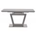 Розкладний стіл скляний матовий TMM-51 сірий в інтернет магазині "Меблі Даром"