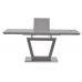 Розкладний стіл скляний матовий TMM-51 сірий в інтернет магазині "Меблі Даром"