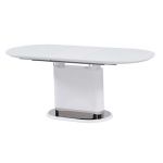 Раскладной стол стеклянный матовый TMM-56 белый