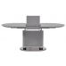 Розкладний стіл скляний матовий TMM-56 сірий в інтернет магазині "Меблі Даром"