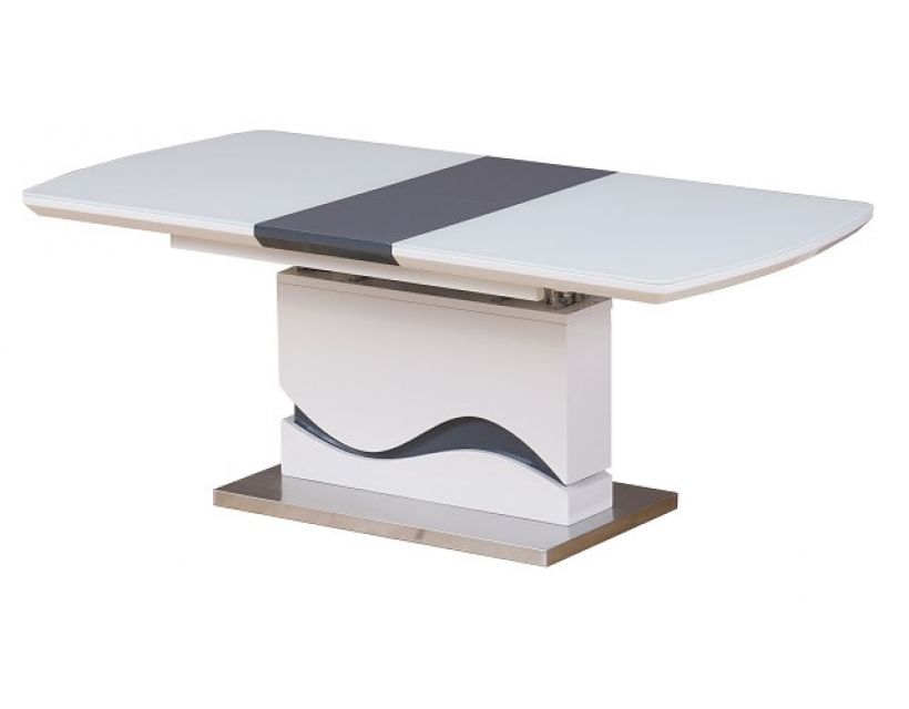 Стіл-трансформер TMT-80 білий з сірим в інтернет магазині "Меблі Даром"