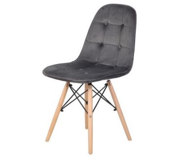 Стілець M-01 сірий вельвет