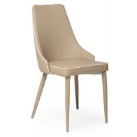 Стул M-03-1 кофе мокко с белым кантом