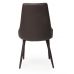 Стул M-03-1 коричневый с белым кантом