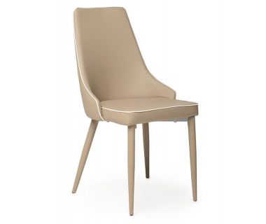 Стілець M-03-1 кава мокко з білим кантом