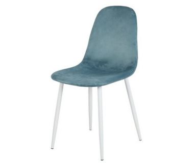 Стілець M-10 блакитний вельвет