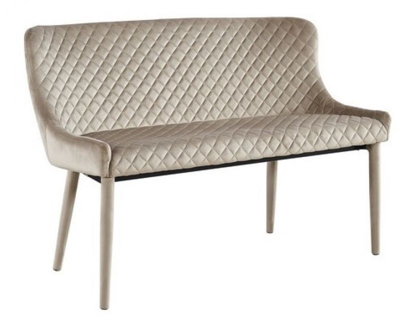 Лавка M-20-1 капучино вельвет в интернет-магазине "Мебли Даром"