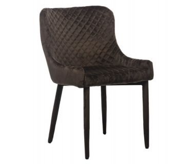 Стілець M-20 коричневий вельвет