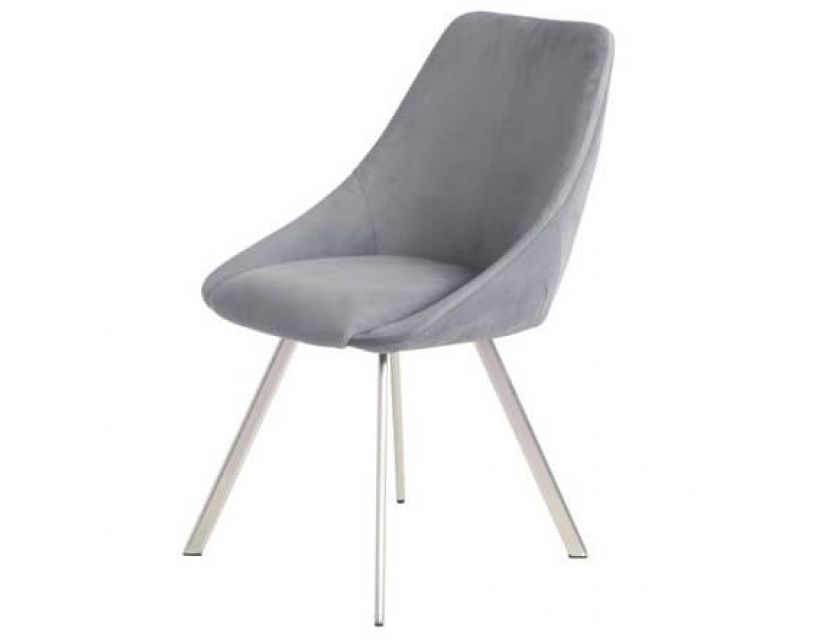 Стілець M-29 сірий вельвет в інтернет магазині "Меблі Даром"