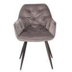 Стул M-65 серый вельвет