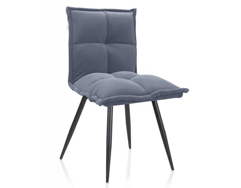 Стул N-130 матовый серый вельвет в интернет-магазине "Мебли Даром"