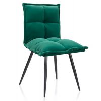 Стілець N-130 матовий темно-зелений вельвет