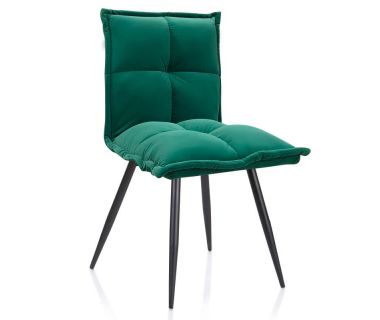 Стілець N-130 матовий темно-зелений вельвет