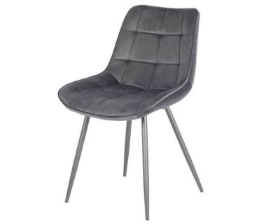 Стул N-45 серый вельвет VETRO (Ветро)