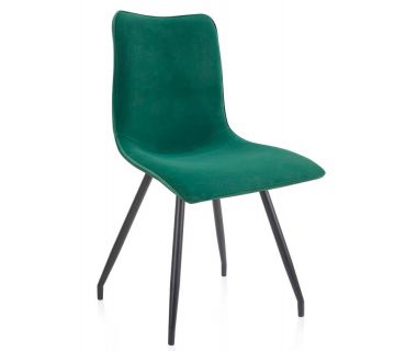 Стілець N-76 матовий темно-зелений вельвет