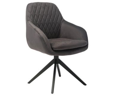 Стілець поворотний R-85 графіт тканина