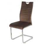 Стілець з ручкою S-120 коричневий вельвет VETRO (Ветро)