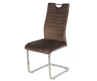 Стілець з ручкою S-120 коричневий вельвет VETRO (Ветро)