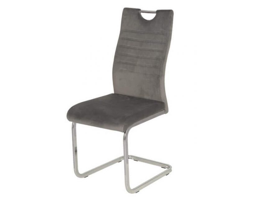 Стул S-120 серый вельвет VETRO (Ветро) VETRO Modern (Ветро) в интернет-магазине "Мебли Даром"