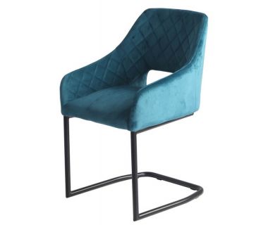 Стул S-230 лазурный вельвет Стул S-230 лазурный вельвет