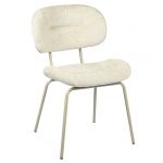 Стул M-120 жемчужный + капучино