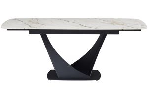 Керамический стол Элио ТМL-990 касса голд + черный Vetro (Ветро)