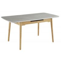 Керамический стол TM-76 травертин матовый + дуб VETRO Modern (Ветро)