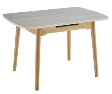 Керамічний стіл TM-87-1 травертін матовий + дуб Керамічний стіл TM-87-1 травертін матовий + дуб
