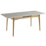 Керамический стол TM-89 травертин + дуб Vetro (Ветро)