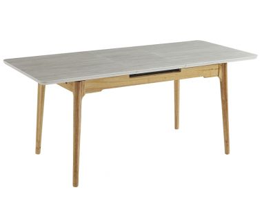 Керамічний стіл TM-89 травертін + дуб Vetro (Ветро)