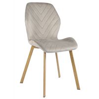 Стілець N-54 капучино велюр + дуб