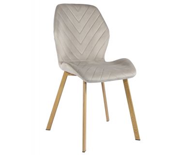 Стілець N-54 капучино велюр + дуб
